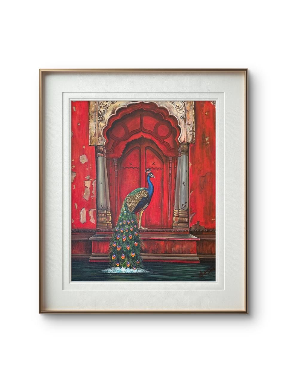The Royal Peacock 24" x 30"